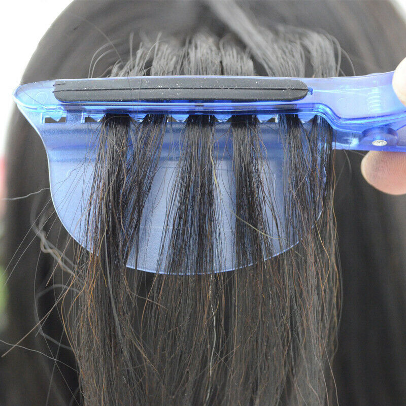 2pcs Heat Insulation Protector Shield+Sectioning Hair Clips Salon Hair ExtensiFT