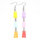 New Funny Colorful Cartoon Three Bear Animal Dangle Drop Earrings Jewelry B&X