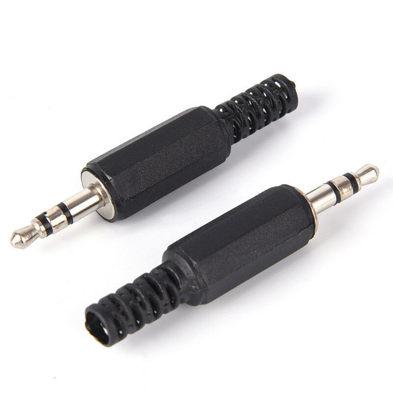 5PCS 3.5mm 1/8" Audio Male Plug Jack Adapter Stereo Connector Headphone TCEA