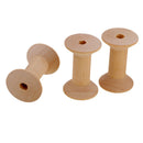 20pcs Wooden Empty Thread Spools Reels Bobbins For Sewing Ribbons 47mmx31mm
