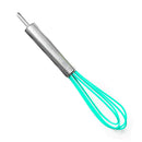 Stainless Steel & Silicone Whisk Kitchen Utensils For Beating & Stirring