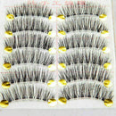 10 pairs/lot Short Daily False eyelashes Thick Cross eye Dekor lashes New