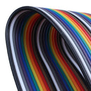 1 Set(5 Pcs,undetachable) 30cm 2.54mm F/F 6 Pin Solderless Colored Breadboa A6O6