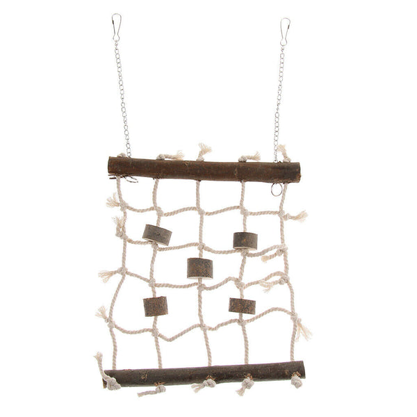Bird Parrot Cockatoo Rope Net Swing Ladder Chew