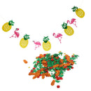 Summer Flamingo Pineapple Garland Party Confetti Hawaiian Beach Table Decor