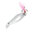 1pc New 55mm 15g Leech Spoon Paillette Fishing Lure Stosh Crank Bait Treble Hook