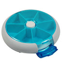 Portable Rotating Round 7 Compartment Pill Case Box Medicine Holder