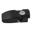 Cabinet Black Coated Metal Hasp Latch Toggle Lock w Two Keys V5A6