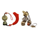 2 Pieces Wind Chime Hanging Bell Charm Chinese Knot Feng Shui Decor Ornament,
