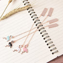Creative Cartoon Flamingo Pendant Bookmark Stationery School Office Supply SEJ,a