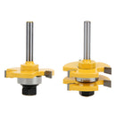 2pcs Tongue Groove Router Bit Set Milling Cutter for Woodworking Cutting