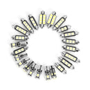 23pcs T10 BA9S Festoon LED Car Interior Dome Light License Plate Lamp Bulbs