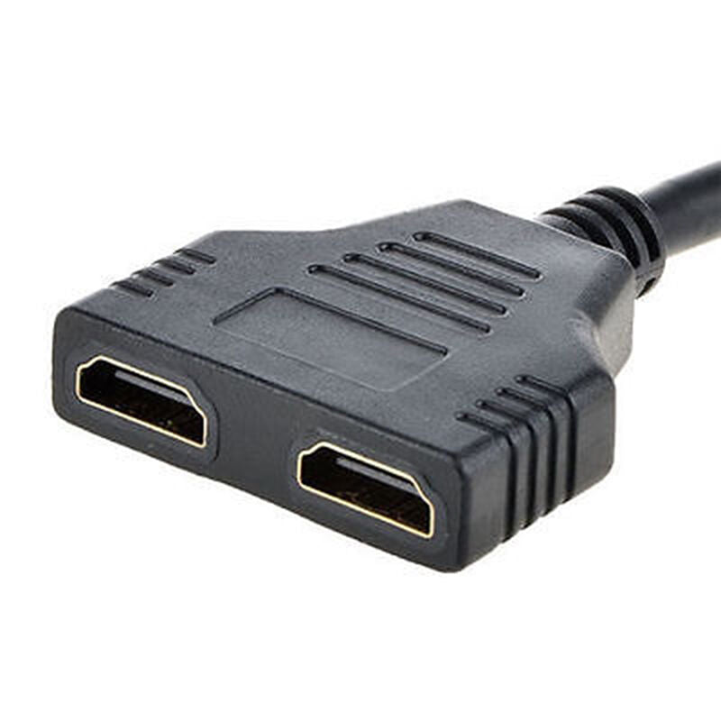 1080P 2 Port HDMI Splitter Male To Female Video Adapter Cable DVD HDMI