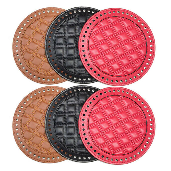 Round Crochet Bag Bottom Shaper Pad Insert Base for Purse Making Black