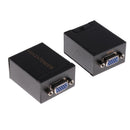 2Pcs VGA Extender Adapter Over to RJ45 Cat5e Cat6 Ethernet Cable Converter