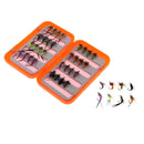 40pcs Fly Hooks Fishing Trout Salmon Wet Flies Fishing Hook Lures Assorted