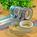 10X 15mm*5m DIY Self Adhesive Glitter Washi Masking Tapes Craft Decor* Stic J7S9