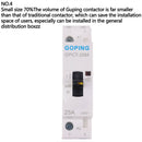 25A 2P 220V Din rail Household ac contactor With Manual Control Switch:0J Ew