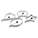 4PCS Kitchen Stainless Steel Pancake Mould Mold Ring Cooking Fried Egg Shap A5G2