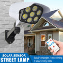 3 Modes 77 LED Solar Wall Lamp PIR Motion Sensor Waterproof Street Light A