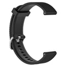 Silicone Adjustable 18mm Watchband Wrist Strap for Ticwacth C2 (Black) A