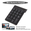 Mini Bluetooth Numeric Keypad Wireless Number Pad 18 Keys Keyboard for PC