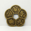 56mm Ancient Chinese Old Copper Coin  Plum Blossom Lucky Coins China Feng Shui