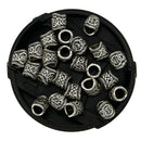 24Pcs Viking Beard Beads Bracelet Hair Jewelry Bead Mustache Dreadlock