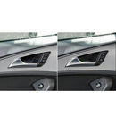 Carbon Fiber Front Rear Door Handle Bowl Trim for Audi A6 A7 12-18 Door Han
