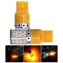 1Pc T20 7440 LED Bulb Yellow 3030 35SMD Error Free Turn Signal Stop Tail Light-