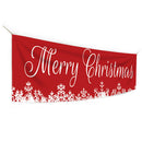 Christmas Snowflake Banner Porch Holiday Decoration Home Background Cloth