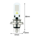 1pcs H4 3030 6370k Car COB LED Conversion Headlight Bulb White Hi/Lo Beam