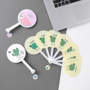 Summer Cool Small Fresh Pp Fan Japanese Style Seven Fold Fan Creative Cute