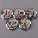 Woman makeup compact pocket tower mirrors portable double-side folding mirror Gw