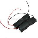 4Pcs Plastic Storage Case Protect Holder Box For-1x18650 Battery With Wire Leads