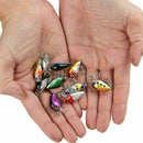 10* Random Fishing Lures Kinds Of Minnow Fish Bass Tackle Hooks Baits Crankbait-
