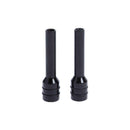 2pcs Universal Aluminum Interior Door Lock Knob Pins for Car Truck (Black)
