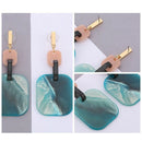 Korean Retro Acrylic Earrings Women Drop Earrings Geometric Rectangular Rou T8G3
