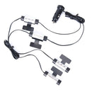4x 3 LED Blue Car Interior Light 12V Glow Decorative Atmosphere Lights Lamp Hn