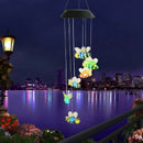 Solar Bee Wind Chimes, Color-Changing Moving Rotating Wind Chime Waterproof