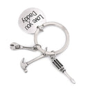 Fashion Men's Hand Tools Keyring Love You Daddy Keychain Father's Day GiftJR BX