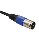 1x Heavy-Duty XLR (3-Pin) Male To 2 Female Microphone Audio Y Splitter Cable