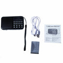 Mini Portable LED Digital FM Radio Speaker USB Micro SD TF Card MP3 Music P