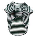 2Pieces Summer Pet Dog T-shirt Puppy Teddy Stripped