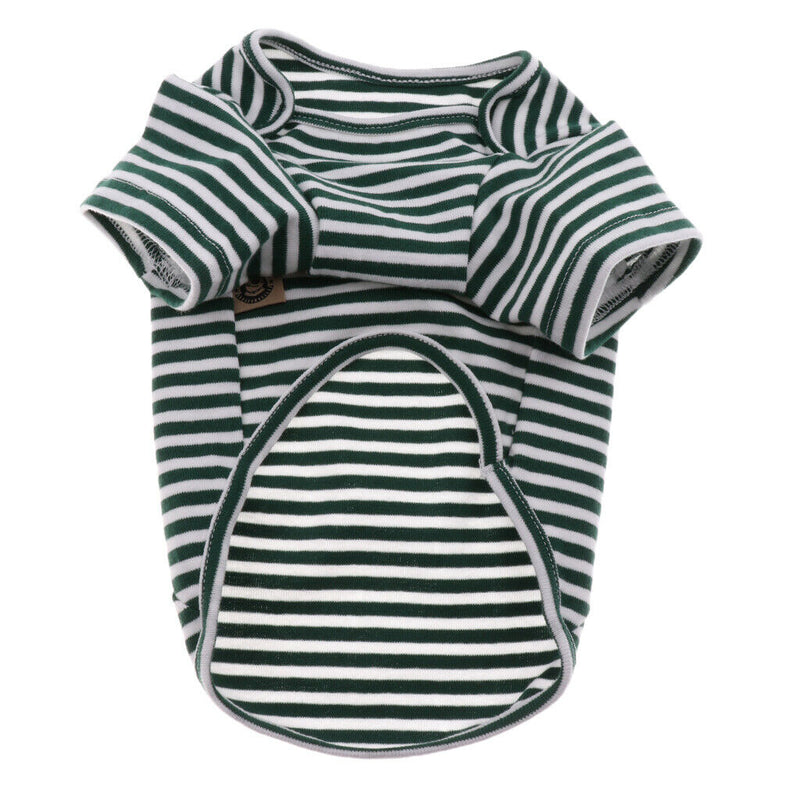2Pieces Summer Pet Dog T-shirt Puppy Teddy Stripped