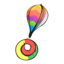2 Pieces Rainbow Windsock Curlie Spinner - Colorful Hanging Yard Decoration -