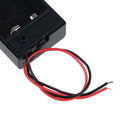 9V Volt PP3 battery holder box dc case w/ wire lead on/off switch cover M&