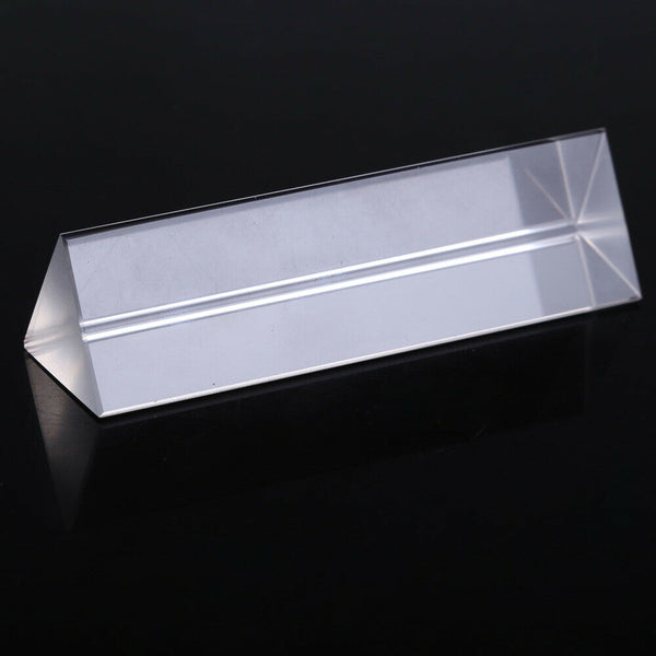 10cm Optical Glass Triple Triangular Prism Refractor Physics Experiment