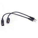 3.5mm Male AUX Audio Plug Jack To USB 2.0 Female Converter Cable Cord For Car Fw
