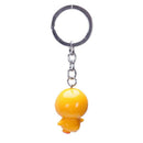 Yellow duck pattern key chain mobile phone backpack hanging ornament